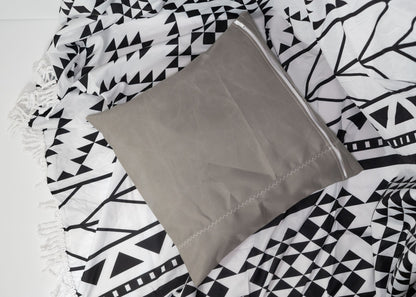 Pair of Recycled Sailcloth Cushion Covers in Grey