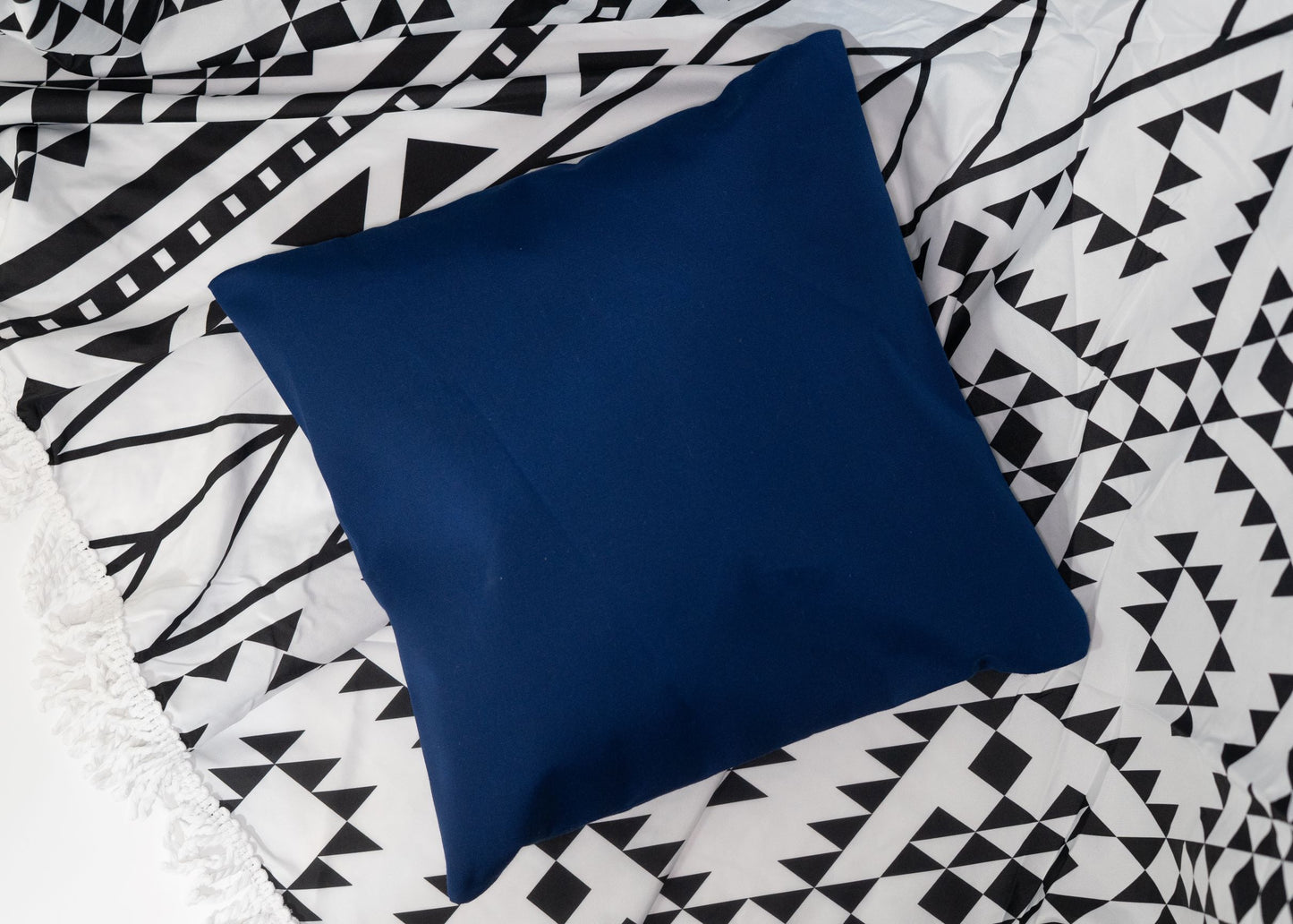 Pair of Recycled Sailcloth Cushion Covers in Blue