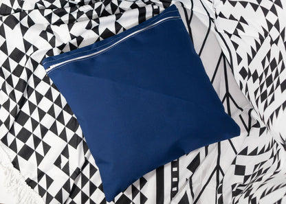 Pair of Recycled Sailcloth Cushion Covers in Blue